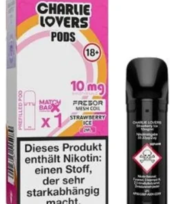 Charlie Lovers Prefilled Pod Strawberry Ice 10mg