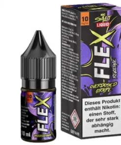 Revoltage Flex Nic Salt Liquid Overdosed Grape 10mg