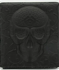 Champ Zigarettenetui Skull Rubber Schwarz