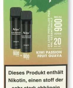 Alips Lovo Kiwi Passion Fruit Guava Prefilled Pods 2x2ml 20mg/ml