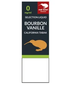 red kiwi Selection Liquid Bourbon Vanille California Tobacco