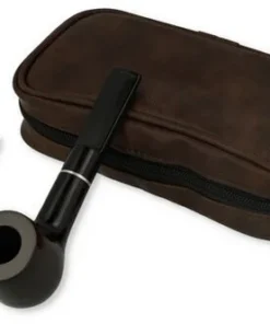 Angelo Pfeifen Einsteiger Set Tasche braun + Pfeife gerade + Zubehör