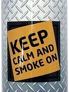 Aschenbecher fürs Auto Keep Calm Silber-Grau