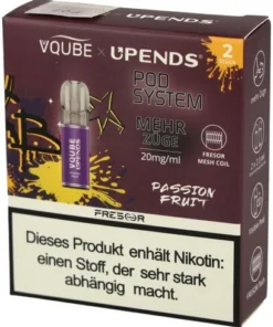 Vqube Upends Passion Fruit Pods 2 x 2ml 20mg
