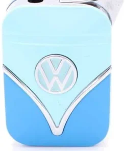 Volkswagen Feuerzeug Bulli Piezo türkis/blau