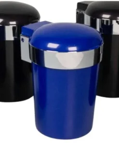Aschenbecher fürs Auto Blau mit LED Licht