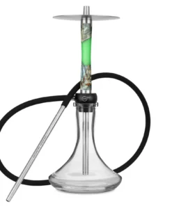 Geometry Hookah Little Bro Woody Epox Grey Neon Green