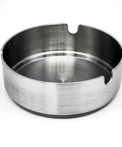 Champ Aschenbecher silber, Durchmesser 8cm, Edelstahl