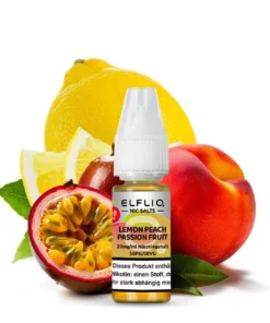 Elfliq by Elf Bar Liquid 20 mg/ml – Lemon Peach Passion Fruit