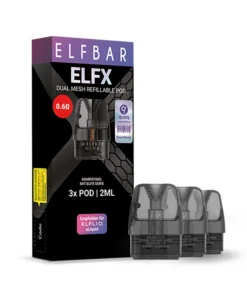 ELFBAR ELFX Refillable Pod Turbo 3er Pack 0.6 Ohm (Leer Pod)