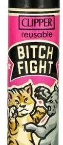 Clipper Feuerzeug BITCH FIGHT Vintage Mascots 3v4 Lila