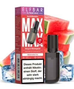 Elf Bar MAX Refill Container 10ml – 20mg/ml – Watermelon Ice