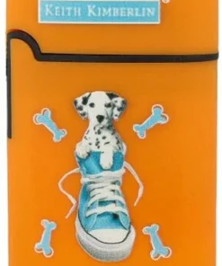 Easy Torch Feuerzeug Kimberlin Hunde im blauem Schuh orange
