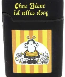 Easy Torch Jet Feuerzeug Ohne Biene ist alles doof schwarz Nr.1