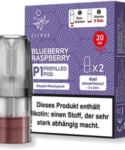 Elf Bar Mate 500 P1 Blueberry Raspberry Prefilled Pod 2x2ml 20mg