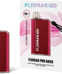 Flerbar Pod Akkuträger Rot mit Halsband