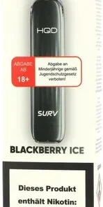 HQD Surv Einweg E-Shisha Blackberry Ice ca. 600 Züge 18mg