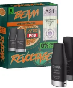 Revoltage Beam Zero Pod Green Orange 0mg