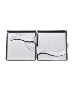 Zigarettenetui 20er Metall CHAMP silber mit Clip
