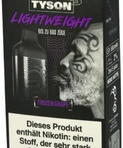 Tyson 2.0 Lightweight Frozen Grape 20mg Einweg E-Zigarette