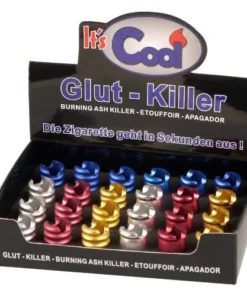 Gluttoeter COOL Alu offen mit Zigarettenablage 4 Farben sortiert