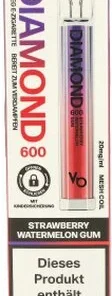 Vapes Bars Diamond Strawberry Watermelon Gum Einweg E-Zigaretten 20mg