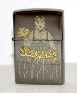 ZIPPO Feuerzeug Mountain Domina Ebony gelasert