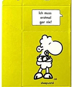 Zigaretten-Faltschachtel sheepworld Ich muss erstmal gar nix 20er
