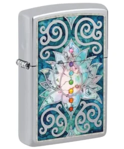 ZIPPO chrom poliert Lotus Flower Design 60006541