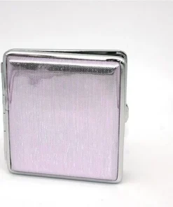 Zigarettenetui für ca. 20 Zigaretten, rose mit Regenbogenfarben