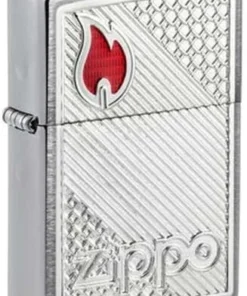 Zippo Feuerzeug Zippo + Flame mit Epoxy Inlay