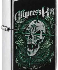 Zippo Feuerzeug street chrom color Cypress Hill
