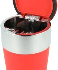Atomic Auto-Aschenbecher mit LED Rubber Rot