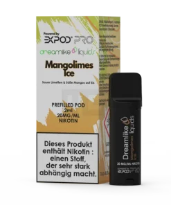 Dreamlike Liquids – Prefilled Pod – Mangolimes Ice – 20mg