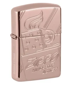 ZIPPO rose gold Armor Case Script Collectible 60006832