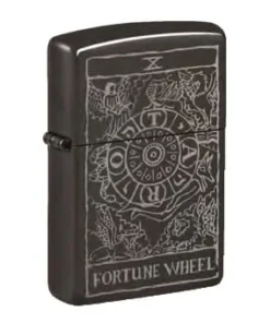 ZIPPO schwarz poliert Wheel of Fortune Design 60007166