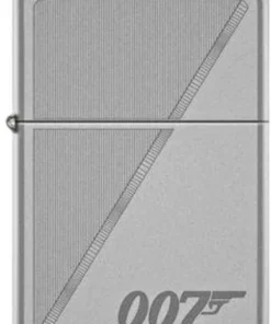 Zippo Feuerzeug 007 Diagonal Satin Finish gelasert
