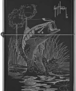 Zippo Feuerzeug Guy Harvey Fish Ebony Photo Image