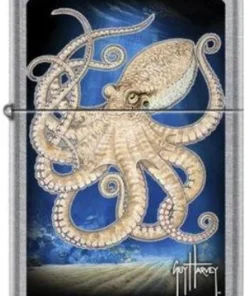 Zippo Feuerzeug Guy Harvey Octopus Chrom Color