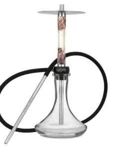 Geometry Hookah Little Bro Woody Epox Dark Iroko Silver Sparkle