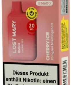 Elf Bar Lost Mary BM600 Cherry Ice Einweg E-Zigarette 20mg