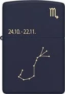 ZIPPO Navy Blau matt gelasert „Scorpio“ 60006939