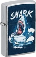 ZIPPO chrom gebuerstet color „Shark“ 60007028