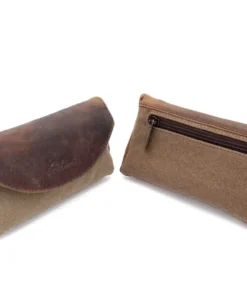 Pfeifentasche für 1 Pfeifen Leder Buffalo/Canvas