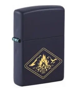 ZIPPO navy matt Campfire Design 60007187