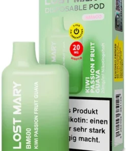 Elf Bar Lost Mary BM600 Kiwi Passion Fruit Guava Einweg E-Zigarette 20mg