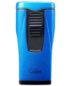 COLIBRI Zigarrenfeuerzeug „Monaco II“ metallic blau