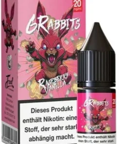 6Rabbits Raspberry Vanilla 10ml Hybridliquid 20mg