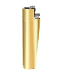 Einwegfeuerzeug Stein CLIPPER Metal Gold (12)