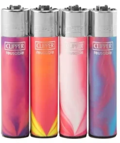 Einwegfeuerzeug Stein CLIPPER Pink Nebula / Steller mit 48 Stueck